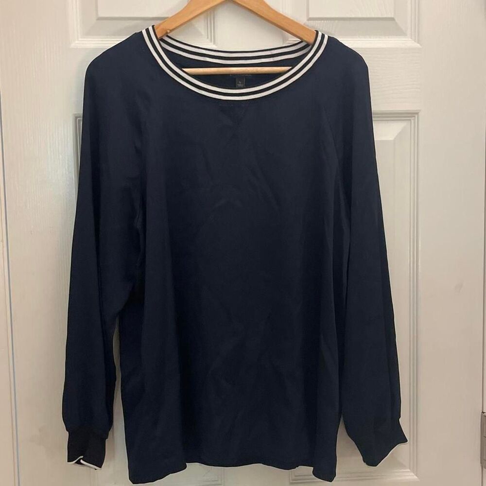 Banana-republic Women's Navy and Blue Shirt